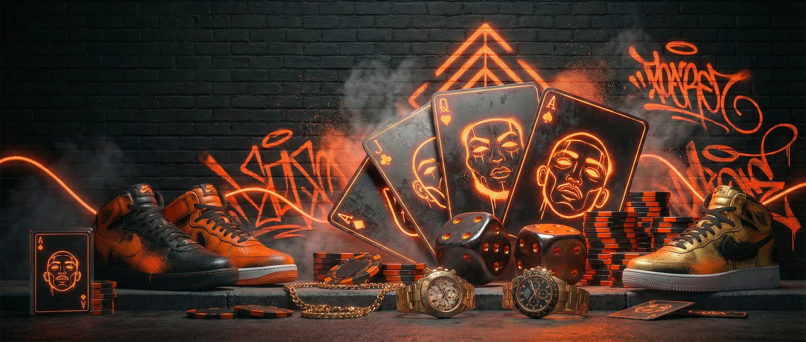 潮牌联名栏目横幅 - 博彩周边商品站 - 赌博应用